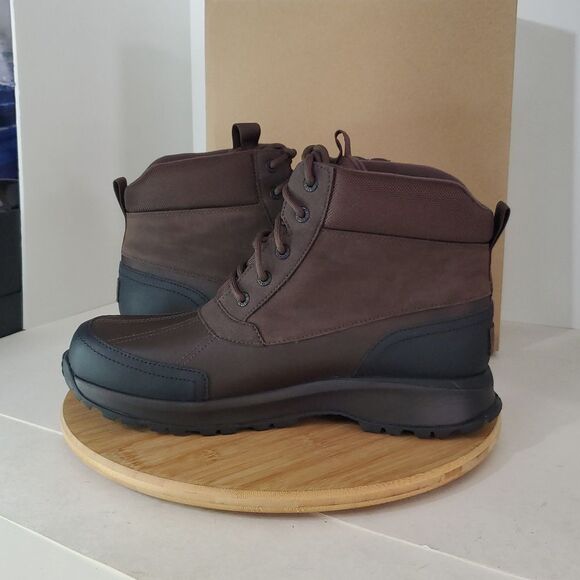 UGG Men's Emmett Waterproof Leather Duck Boot Stout Size 12 NIB - Picture 7 of 16